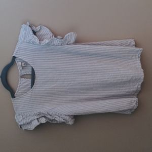 Crinkle sleeve, short-sleeved top